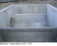 Siebrechen im Trennbauwerk vor der Kläranlage